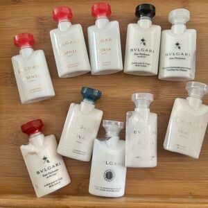 BVLGARI lotion Travel Set - Bundle of 10 Brand New